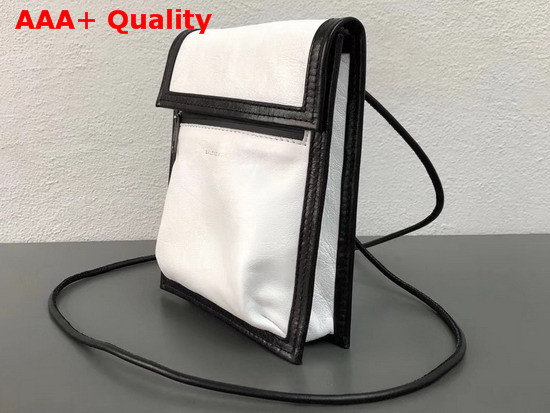 Balenciaga Explorer Pouch Strap White Calfskin Replica