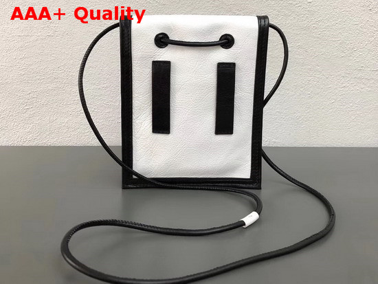 Balenciaga Explorer Pouch Strap White Calfskin Replica