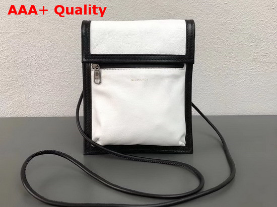 Balenciaga Explorer Pouch Strap White Calfskin Replica