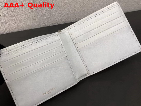 Balenciaga Explorer Square Wallet Chain White Replica