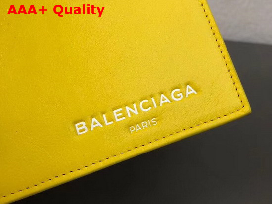 Balenciaga Explorer Square Wallet Chain Yellow Replica