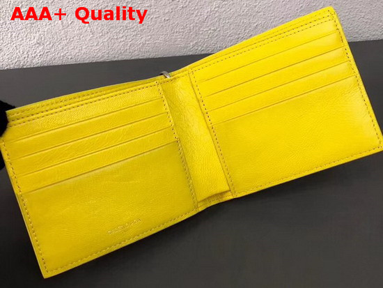 Balenciaga Explorer Square Wallet Chain Yellow Replica