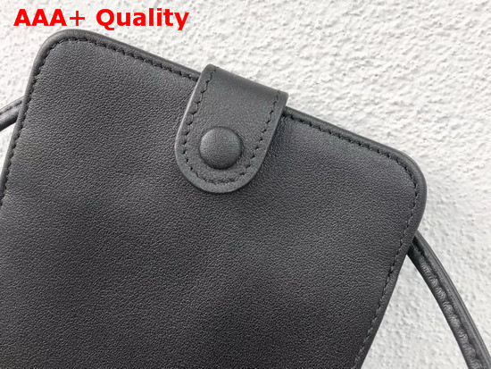 Balenciaga Explorer Strap Wallet Black Soft Calfskin Replica