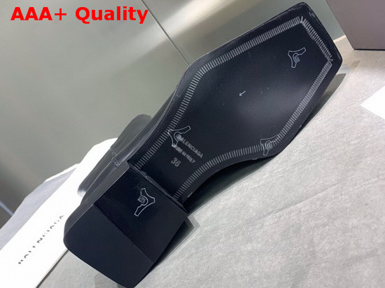 Balenciaga Flat Rim Zipped Bootie in Black Smooth Calfskin Replica
