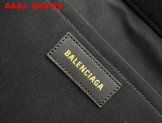 Balenciaga Hardware Large Tote Bag in Black Cotton Canvas Replica