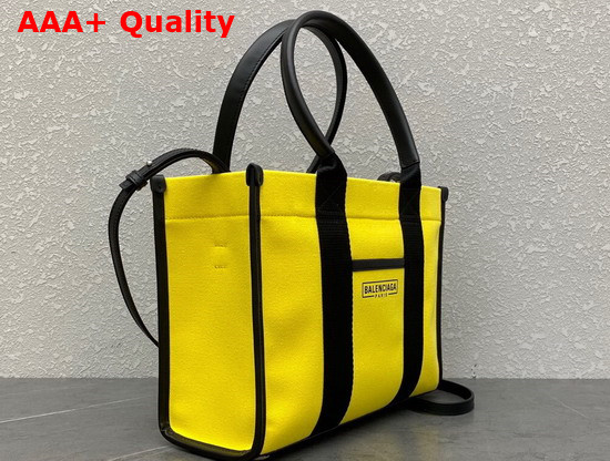 Balenciaga Hardware Small Tote Bag with Strap Yellow Replica