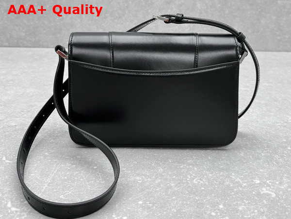 Balenciaga Hourglass Sling Bag Medium in Black Shiny Box Calfskin Replica