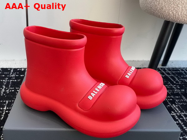 Balenciaga Hummer Rain Boot in Red Rebber Replica