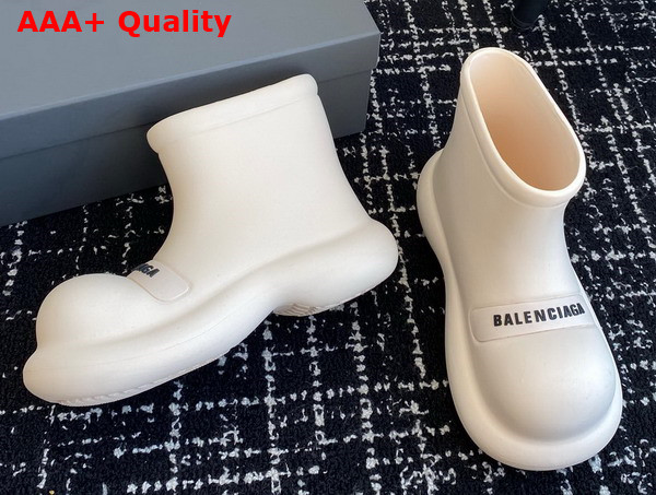 Balenciaga Hummer Rain Boot in White Rebber Replica