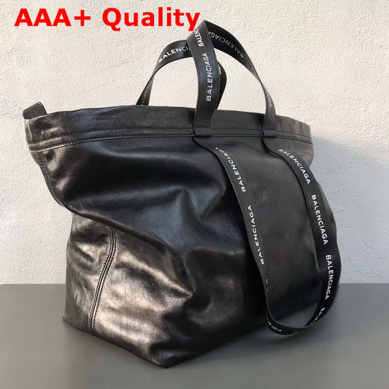 Balenciaga Ikea Tote in Black Lambskin Replica