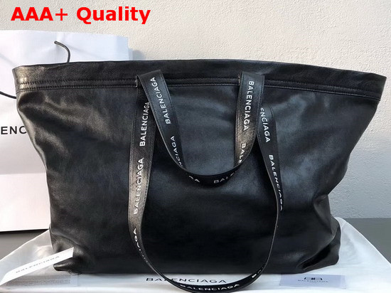Balenciaga Ikea Tote in Black Lambskin Replica