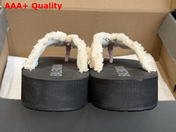 Balenciaga Jet Lag Thong in Pink Brushed Satin Replica
