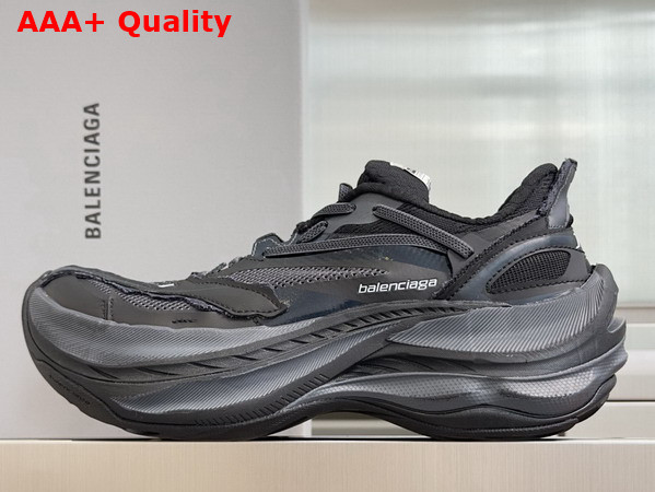 Balenciaga Jet Sneaker in Black TPU and Polyester Replica