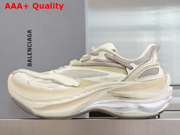 Balenciaga Jet Sneaker in Eggshell TPU and Polyester Replica