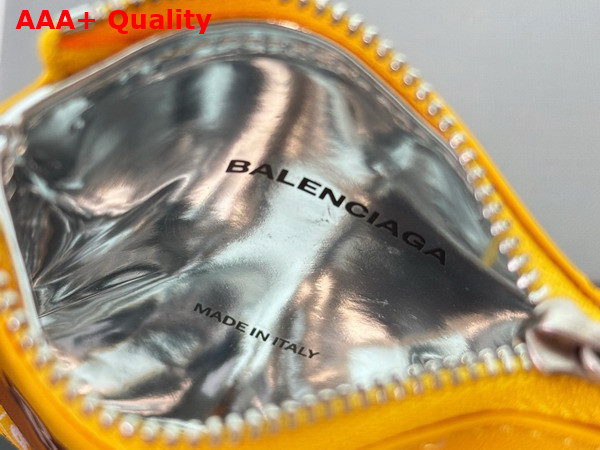 Balenciaga Keychain Chips Charm in Red Glossy Calfskin Replica