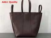 Balenciaga Laundry Cabas S Brown Calfskin with Calfskin Lining Replica