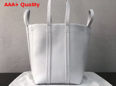 Balenciaga Laundry Cabas S White Calfskin with Calfskin Lining Replica
