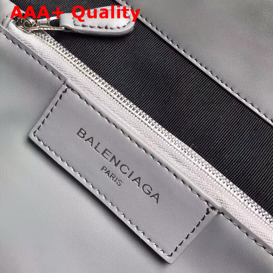 Balenciaga Laundry Cabas XS Fringes Pearl Grey Replica