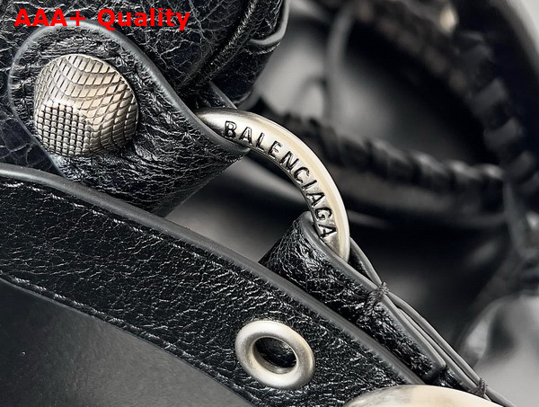 Balenciaga Le Cagole Medium Duffle Bag in Black Arena Lambskin Replica