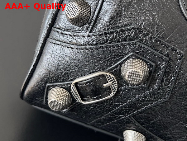 Balenciaga Le Cagole Medium Duffle Bag in Black Arena Lambskin Replica
