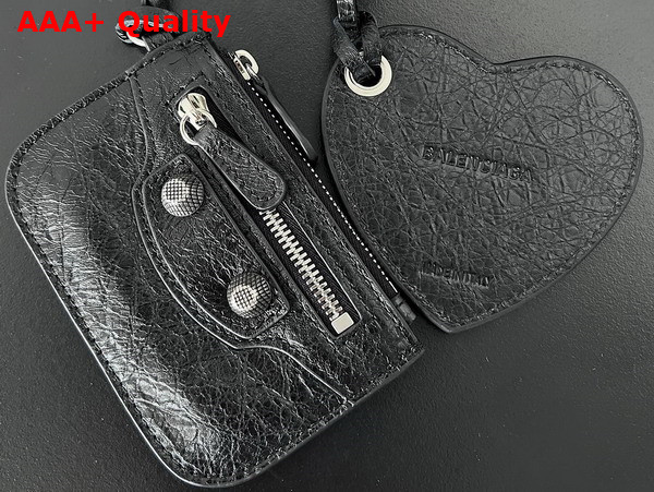 Balenciaga Le Cagole Mini Duffle Bag in Black Arena Lambskin Replica