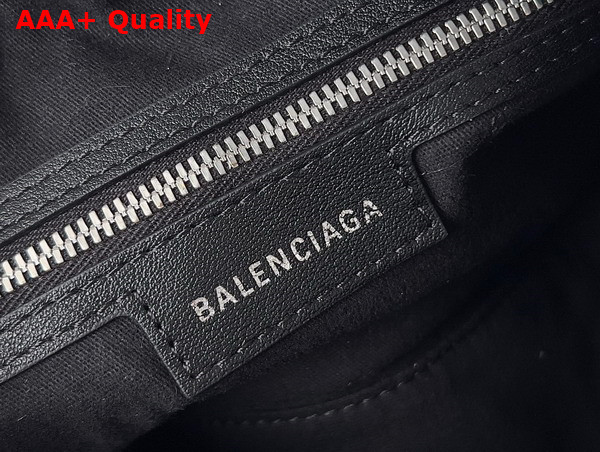 Balenciaga Le Cagole Mini Duffle Bag in White Arena Lambskin Replica