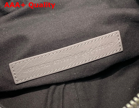 Balenciaga Le Cagole Small Shoulder Bag in Gray Arena Lambskin Replica