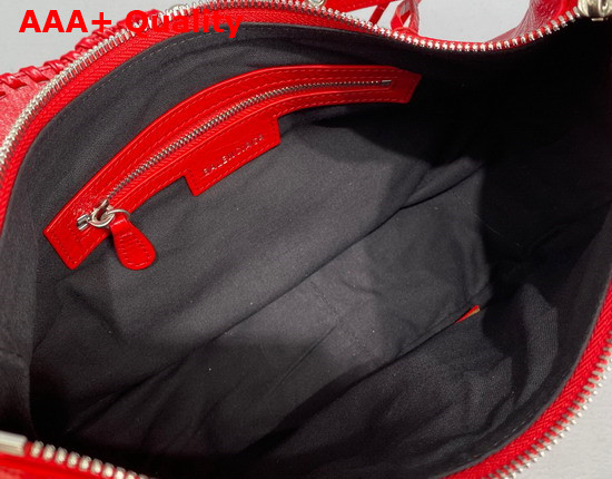 Balenciaga Le Cagole Small Shoulder Bag in Red Arena Lambskin Replica