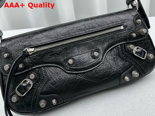 Balenciaga Le Cagole Small Sling Bag in Black Arena Lambskin Replica