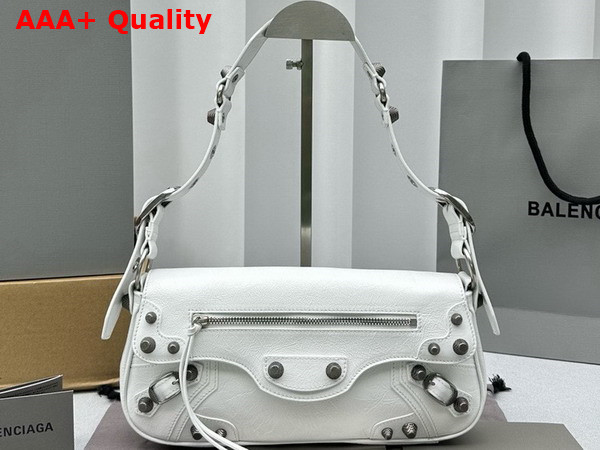 Balenciaga Le Cagole Small Sling Bag in White Arena Lambskin Replica