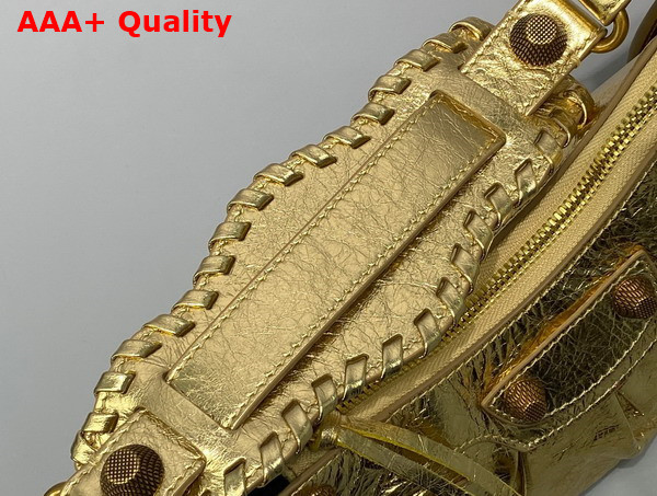 Balenciaga Le Cagole XS Shoulder Bag in Gold Metallized Arena Lambskin Replica