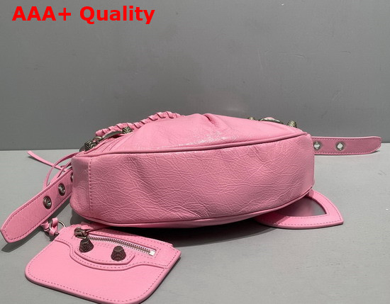 Balenciaga Le Cagole XS Shoulder Bag in Pink Arena Lambskin Replica