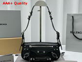 Balenciaga Le Cagole XS Sling Bag in Black Arena Lambskin Replica