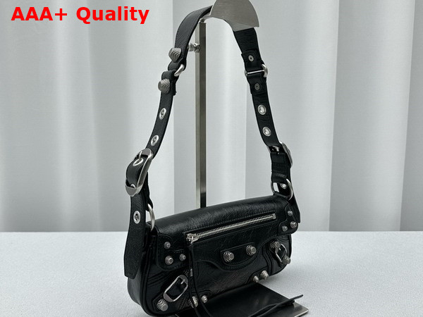 Balenciaga Le Cagole XS Sling Bag in Black Arena Lambskin Replica