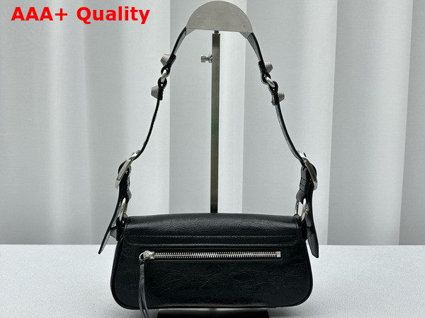 Balenciaga Le Cagole XS Sling Bag in Black Arena Lambskin Replica