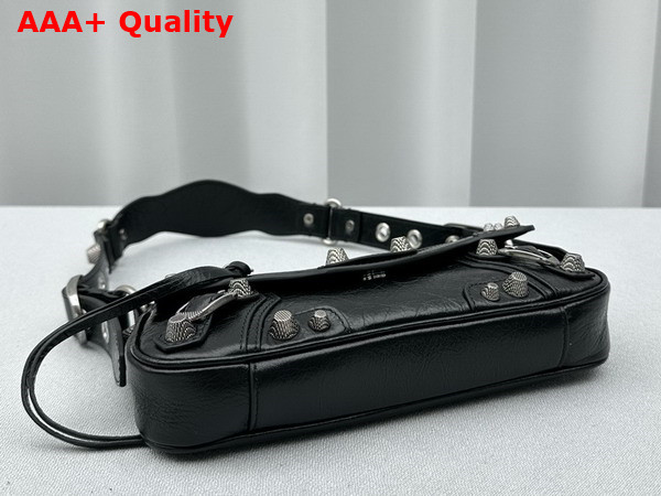 Balenciaga Le Cagole XS Sling Bag in Black Arena Lambskin Replica