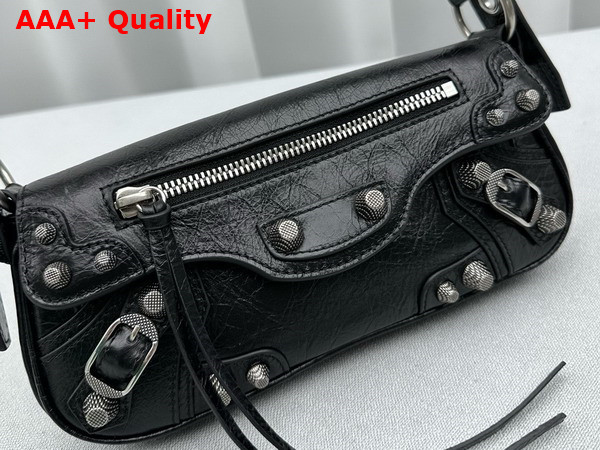Balenciaga Le Cagole XS Sling Bag in Black Arena Lambskin Replica