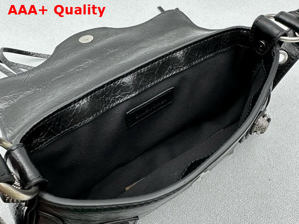 Balenciaga Le Cagole XS Sling Bag in Black Arena Lambskin Replica