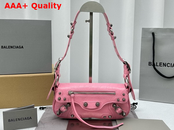 Balenciaga Le Cagole XS Sling Bag in Pink Arena Lambskin Replica