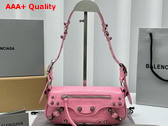 Balenciaga Le Cagole XS Sling Bag in Pink Arena Lambskin Replica