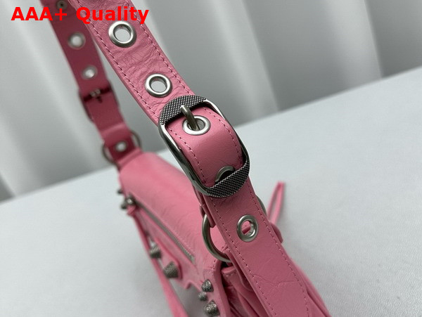 Balenciaga Le Cagole XS Sling Bag in Pink Arena Lambskin Replica