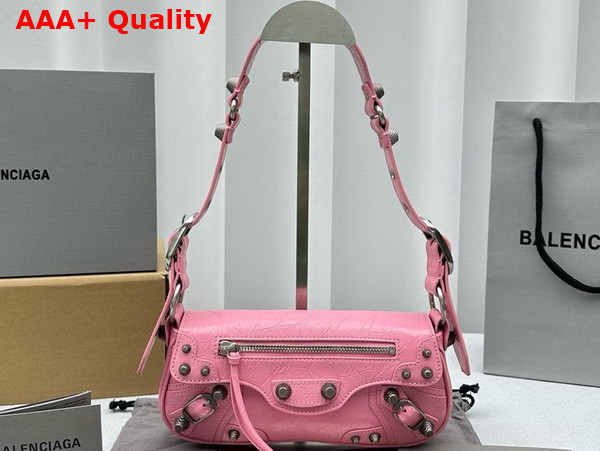 Balenciaga Le Cagole XS Sling Bag in Pink Arena Lambskin Replica