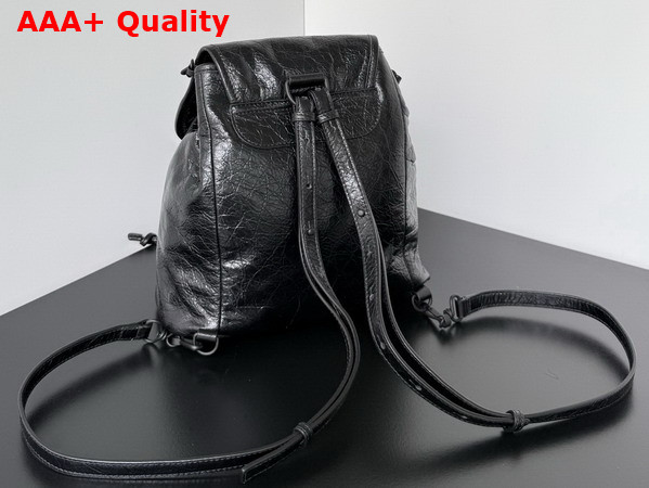 Balenciaga Le City Backpack Mini in Black Arena Lambskin Replica