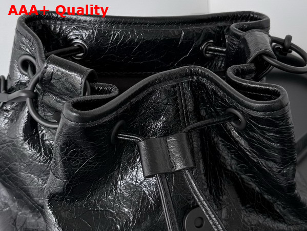 Balenciaga Le City Backpack Mini in Black Arena Lambskin Replica