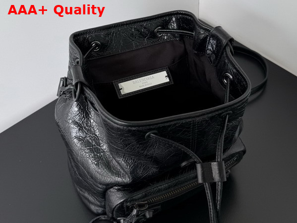 Balenciaga Le City Backpack Mini in Black Arena Lambskin Replica