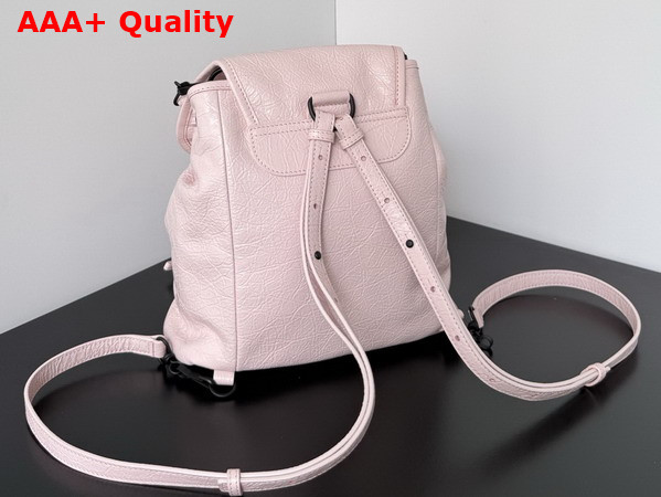 Balenciaga Le City Backpack Mini in Petal Pink Arena Lambskin Replica