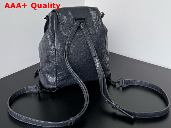 Balenciaga Le City Backpack Mini in Volcanic Rock Arena Lambskin Replica