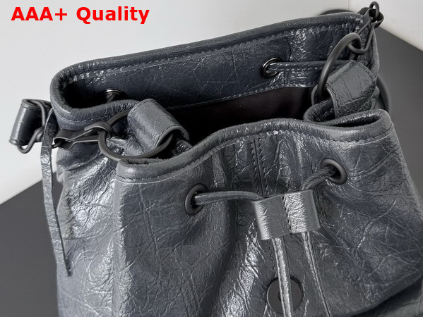 Balenciaga Le City Backpack Mini in Volcanic Rock Arena Lambskin Replica