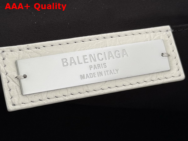 Balenciaga Le City Backpack Mini in White Arena Lambskin Replica