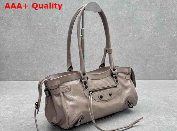 Balenciaga Le City Bag East West in Sesame Arena Storico Lambskin Replica